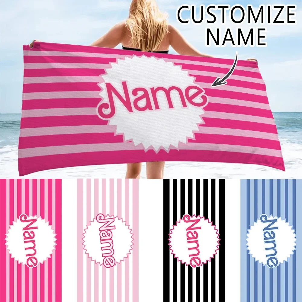 Customized beach towels and ponchos