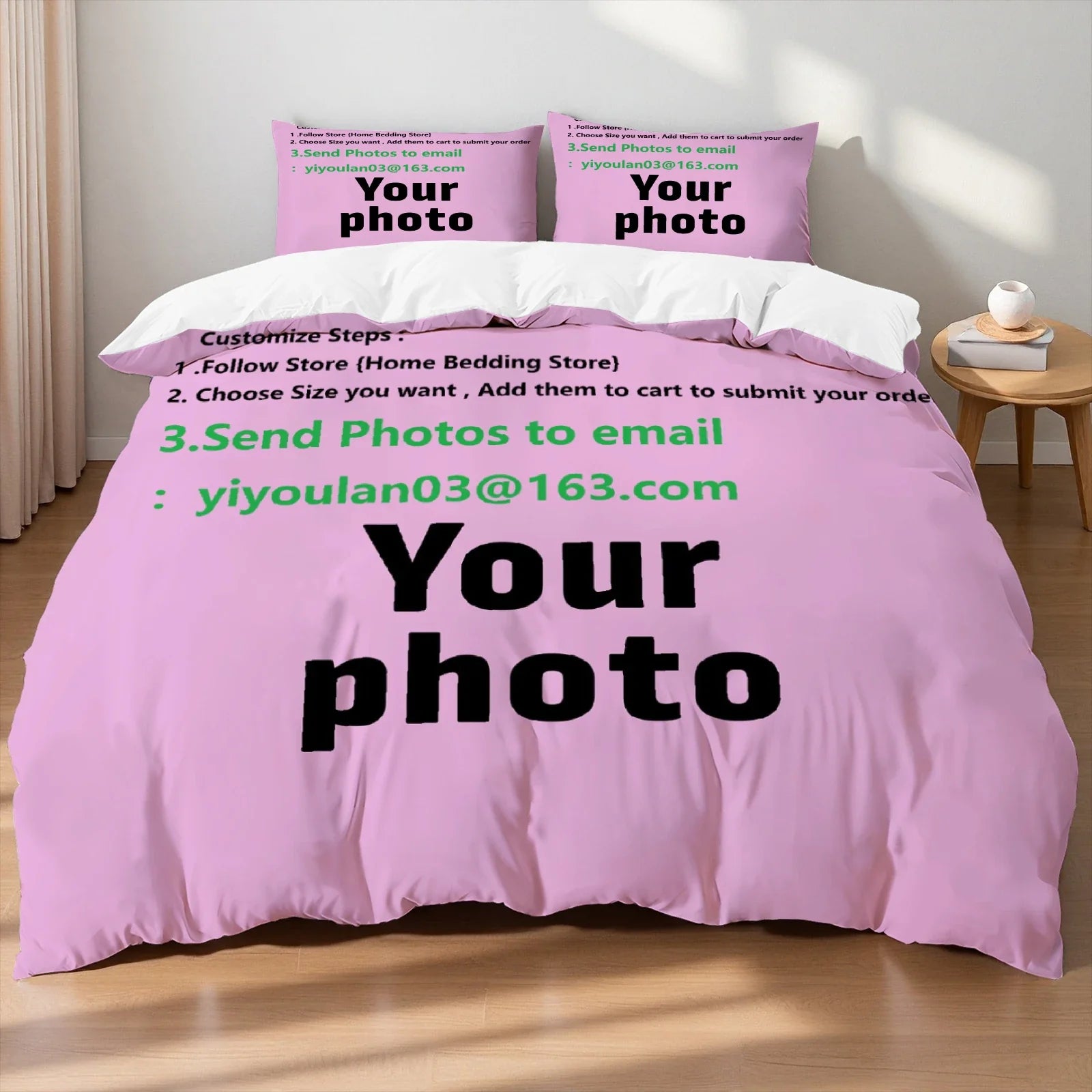 Custom Photo Bedding