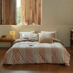 Cotton Yarn-Dyed Jacquard Stripe 4-Piece Bedding Set