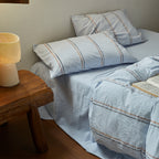 Cotton Yarn-Dyed Jacquard Stripe 4-Piece Bedding Set