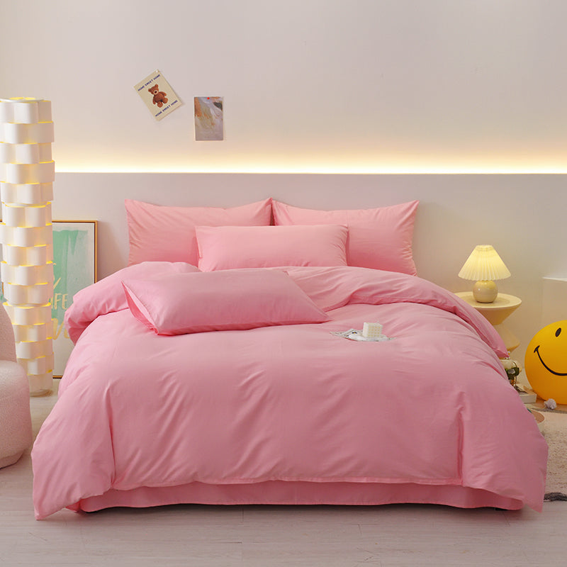 Solid Gradient Cotton Duvet Cover Set