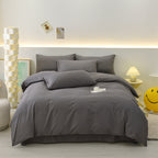 Solid Gradient Cotton Duvet Cover Set
