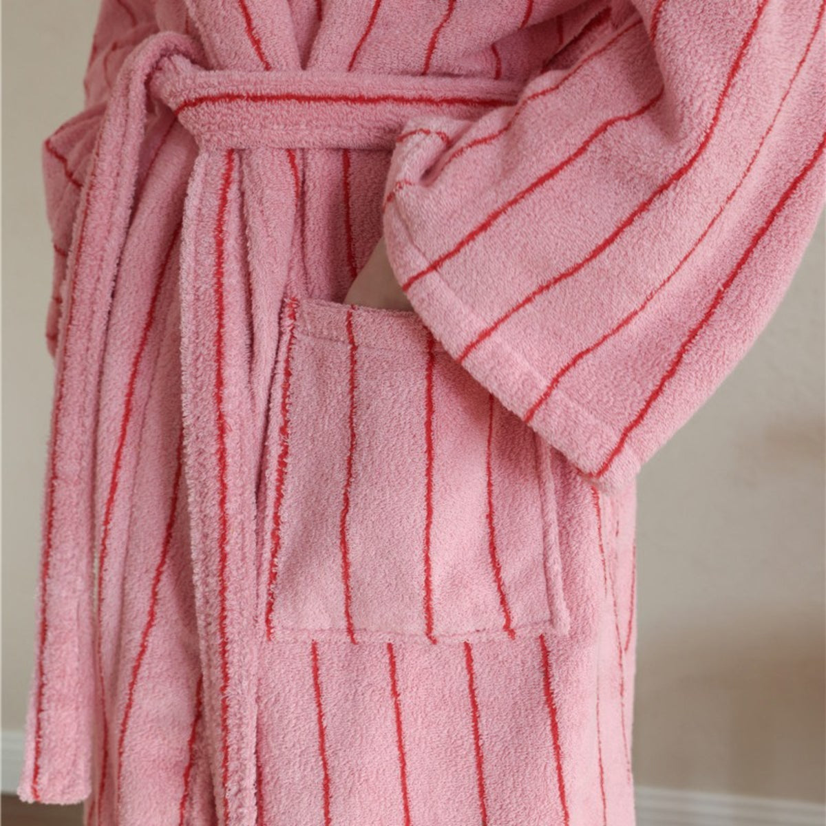 New Classic Vintage Striped Bathrobes Cotton Adult Couple Striped Robes