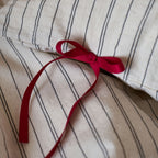 French Cottage Floral Cotton-Linen Blend Bow Bedding Set