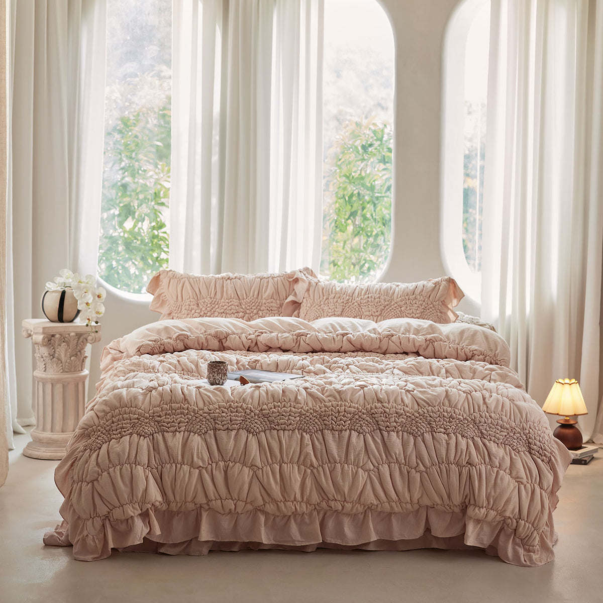 Natural Colored Cotton Multi-Use Bedspread Set