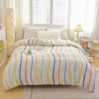 Striped Cotton Duvet Cover Only