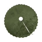 Pink Christmas Tree Skirt Velvet Tree Skirts, 48 Inch Xmas Decorations for Home Indoor Outdoor