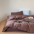 60-Count Cotton Yarn-Dyed Jacquard 4-Piece Bedding Set