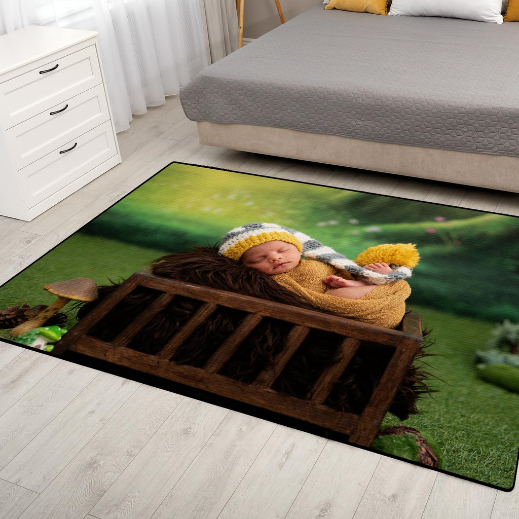 Custom Photo Carpet Logo Photo Rug Customizable Soft Washable Anti-Slip Home Living Room Sofa Mats Dropshipping Personalized Rug