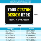 Custom Photo Carpet Logo Photo Rug Customizable Soft Washable Anti-Slip Home Living Room Sofa Mats Dropshipping Personalized Rug