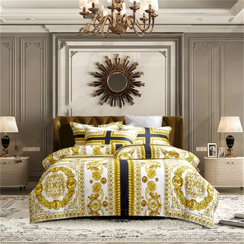 Modern Cotton Digital Print Duvet Cover Set