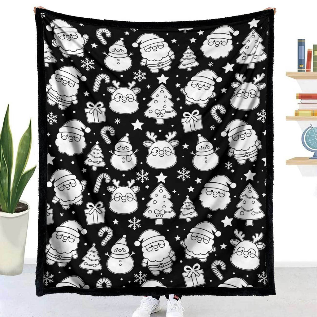 Halloween DIY Coloring Blanket with 24 Markers