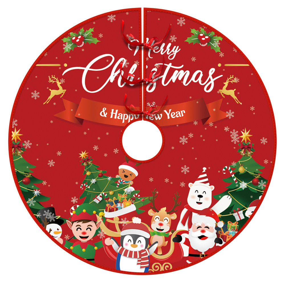 Christmas Tree Skirt Christmas Decoration Snowman Elderly Gnome Tree Skirt