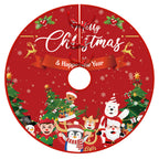 Christmas Tree Skirt Christmas Decoration Snowman Elderly Gnome Tree Skirt
