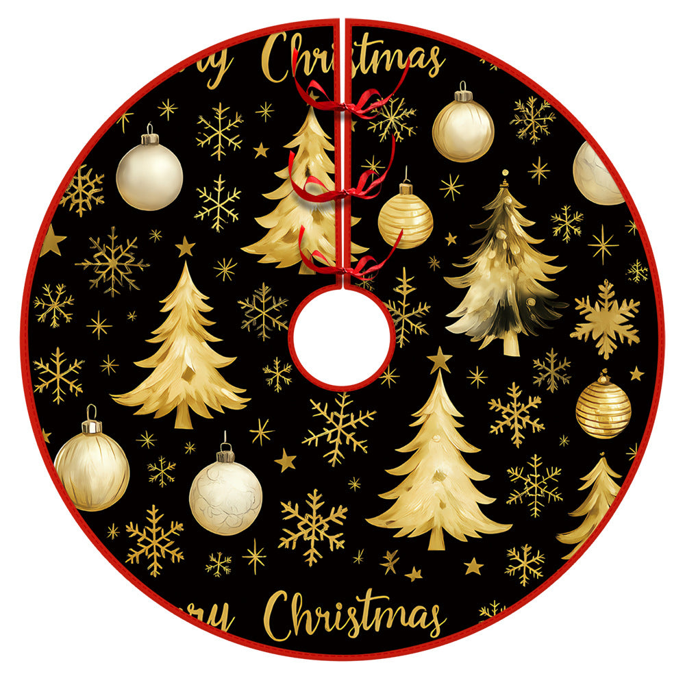 Christmas Tree Skirt Christmas Decoration Snowman Elderly Gnome Tree Skirt