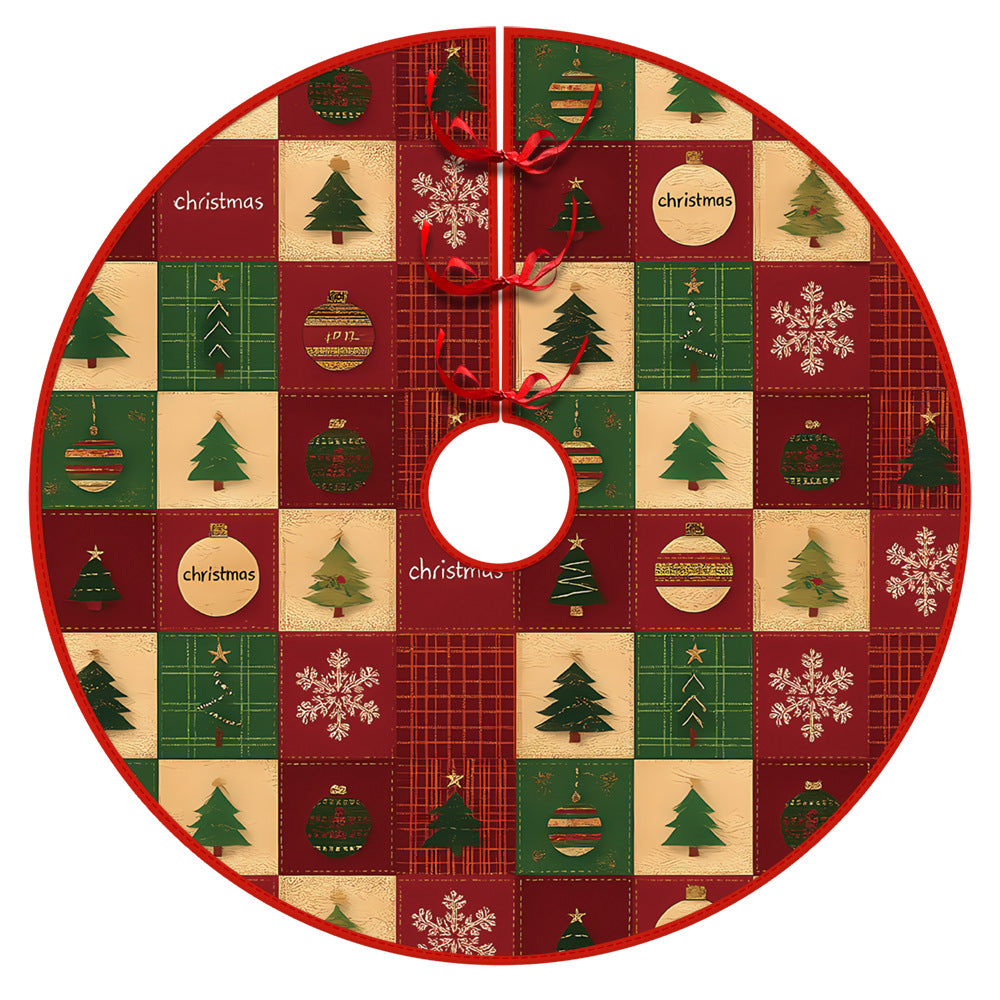 Christmas Tree Skirt Christmas Decoration Snowman Elderly Gnome Tree Skirt