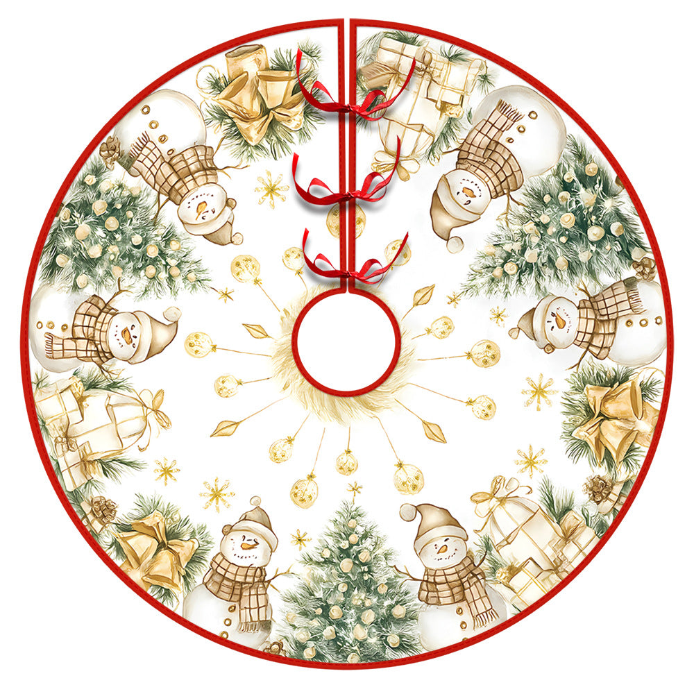 Christmas Tree Skirt Christmas Decoration Snowman Elderly Gnome Tree Skirt