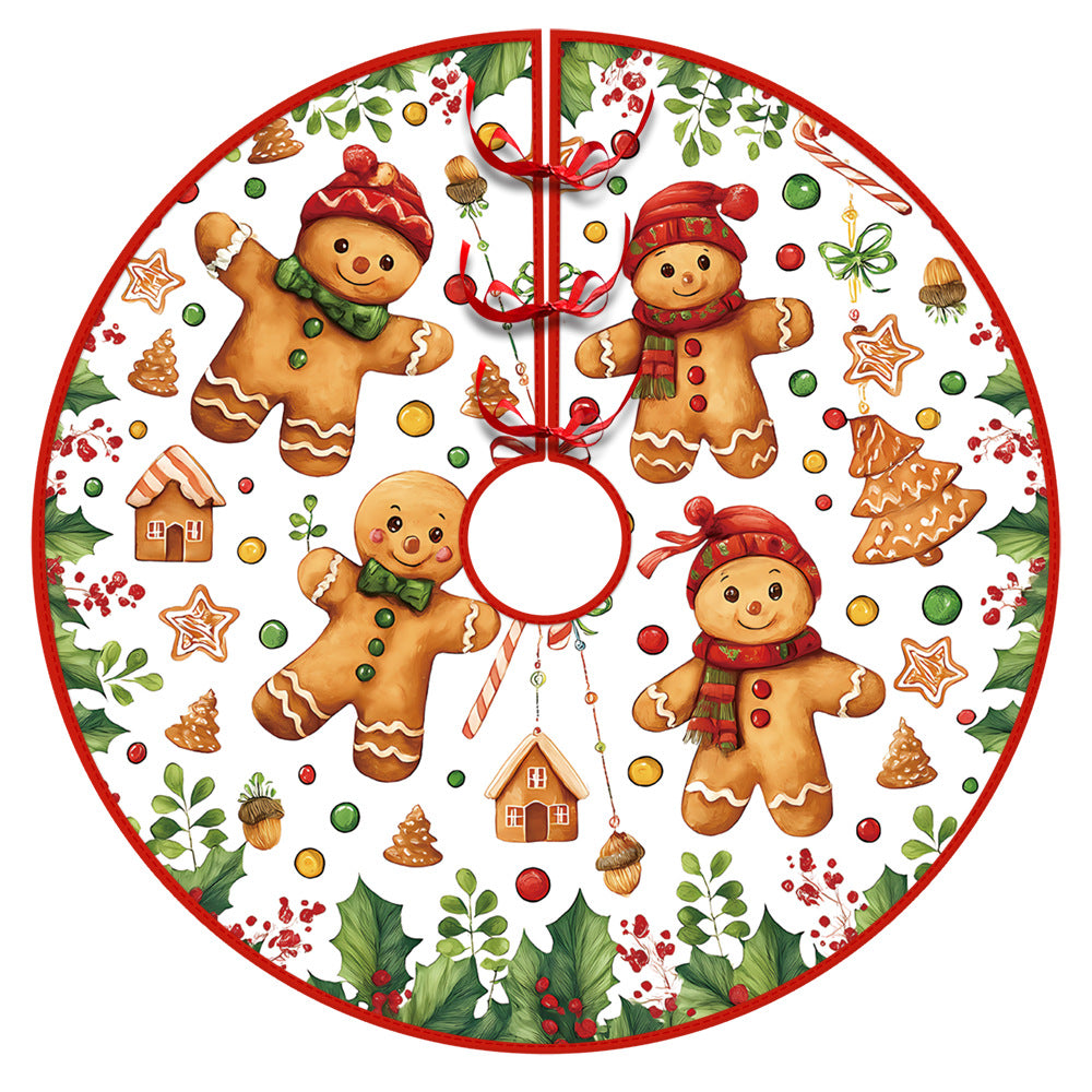 Christmas Tree Skirt Christmas Decoration Snowman Elderly Gnome Tree Skirt