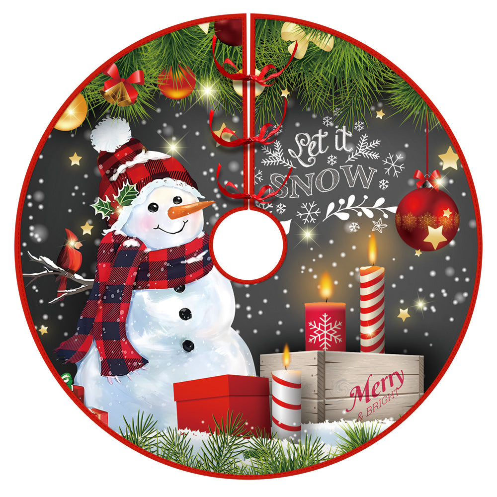 Christmas Tree Skirt Christmas Decoration Snowman Elderly Gnome Tree Skirt