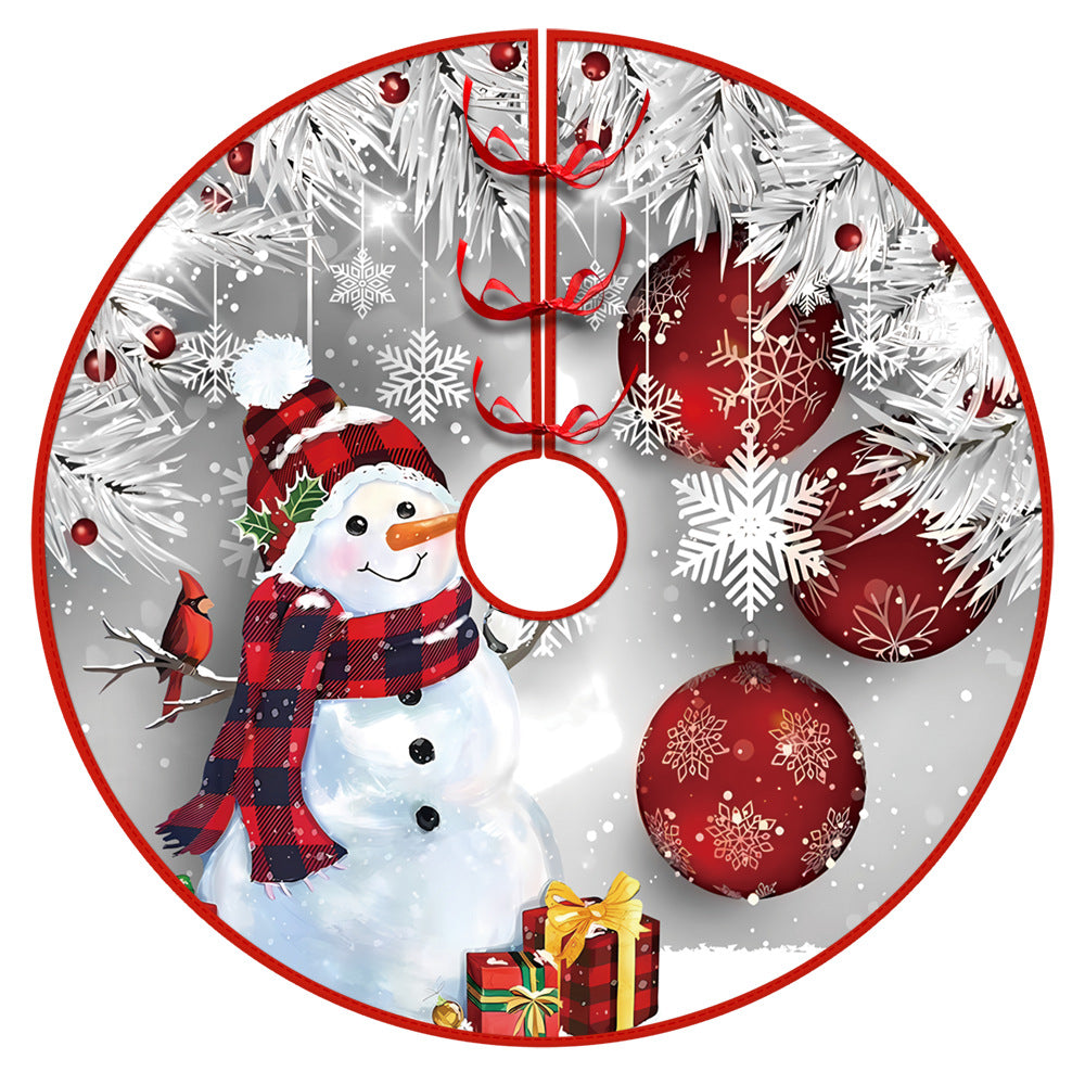 Christmas Tree Skirt Christmas Decoration Snowman Elderly Gnome Tree Skirt