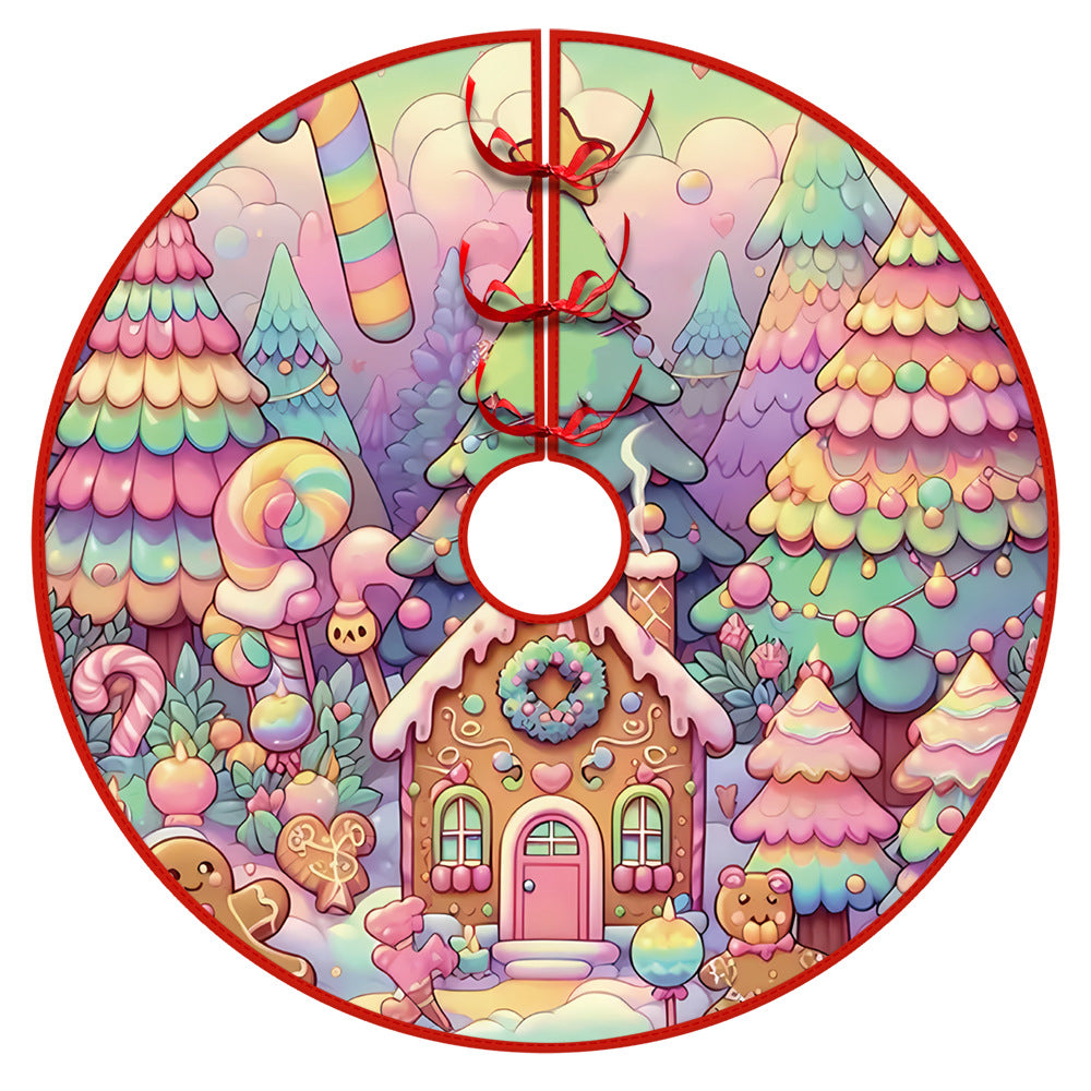 Christmas Tree Skirt Christmas Decoration Snowman Elderly Gnome Tree Skirt