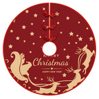 Christmas Tree Skirt Christmas Decoration Snowman Elderly Gnome Tree Skirt