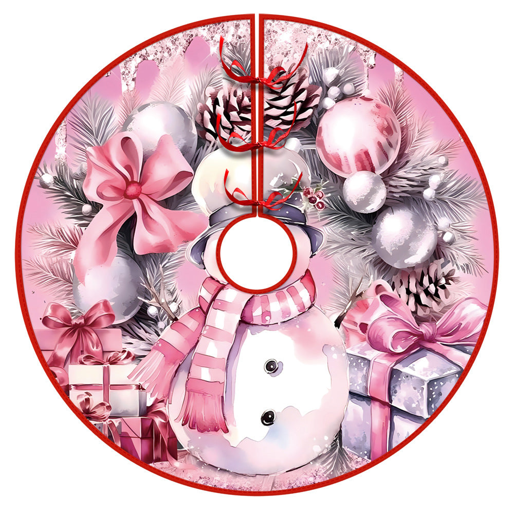 Christmas Tree Skirt Christmas Decoration Snowman Elderly Gnome Tree Skirt