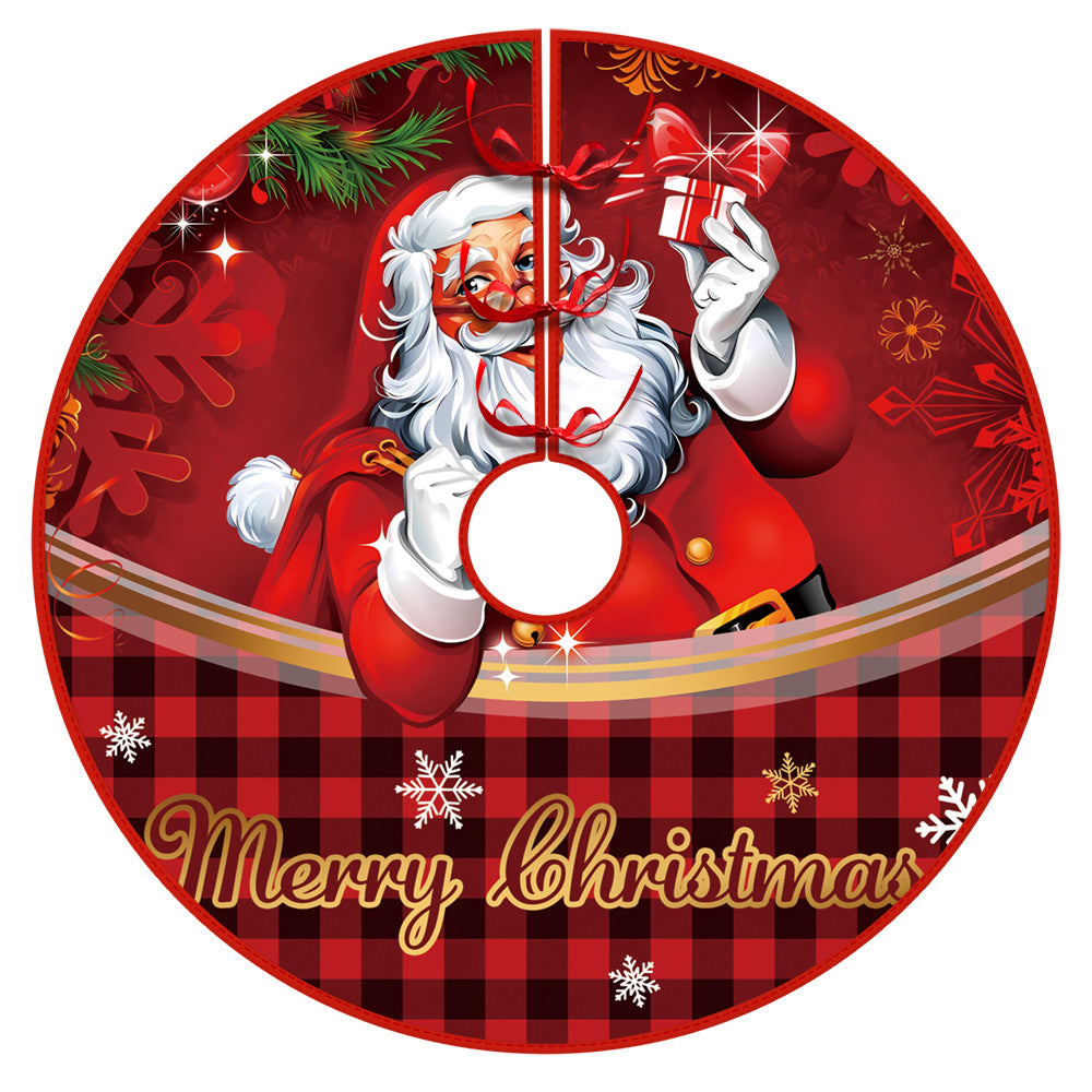 Christmas Tree Skirt Christmas Decoration Snowman Elderly Gnome Tree Skirt