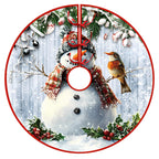 Christmas Tree Skirt Christmas Decoration Snowman Elderly Gnome Tree Skirt