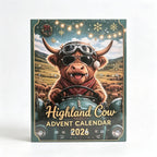 3D New 2026 Highland Cow Advent Calendar Highland Cow Christmas Advent Blind