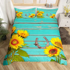 Rustic Farmhouse Bedding Set Western Horseshoe Duvet Cover For Boys Girls Teen Cowboys Cowgirls Quilt Cover With 2 Pillow Cases