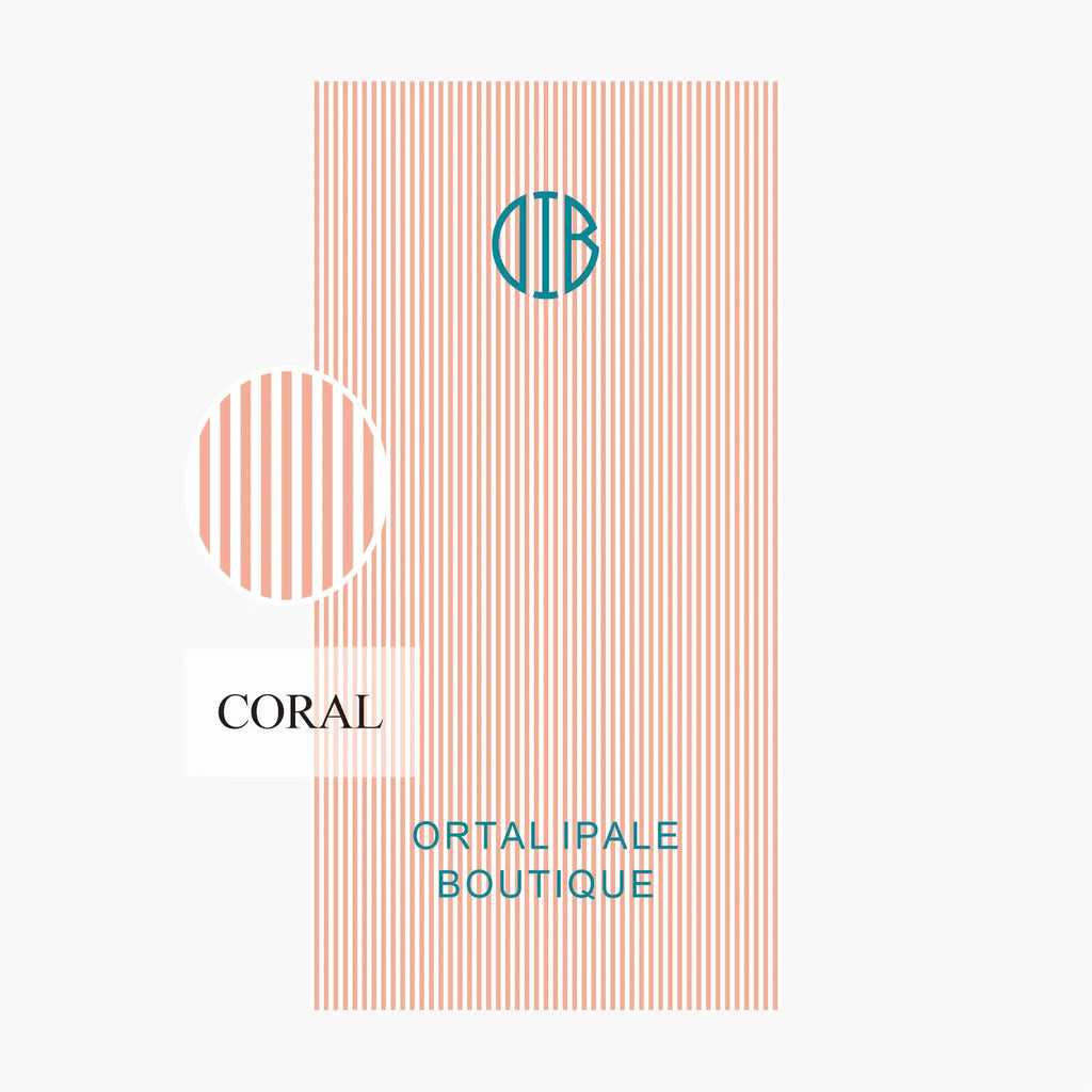 Personalized Towel Monogram Beach Towel Girls Trip Custom Beach Towel Striped Towel with Name Custom Text Towel Preppy Beach