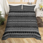Bohemian Floral Duvet Cover Paisley Mandala Comforter Cover Microfiber Geometry Aztec Mexican Style Bedding Set Twin Queen Size