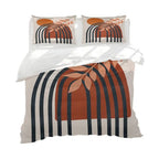 Mid Century Modern Duvet Cover Set King Abstract Geometric Balance Shapes Rainbow Sun Circles Boho Comforter Cover Bedding Sets