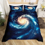 Galaxy Duvet Cover Starry Sky Bedding Set Twin Full Queen King Mysterious Outer Space Comforter Cover For Boys Girl Room Dorm