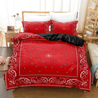 Paisley Mandala Black Duvet Cover Set Bohemian Style Double For Adults Queen King Size Bedding Set With Pillowcase For Bedroom