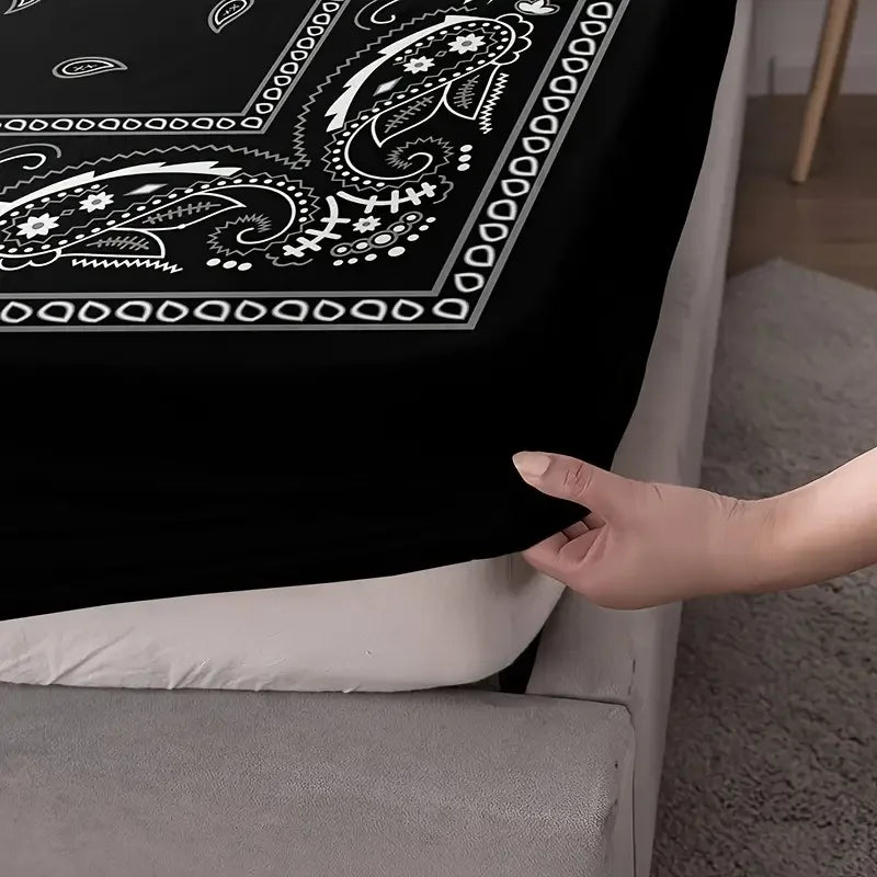 Paisley Mandala Deep-Pocket Fitted Sheet Set