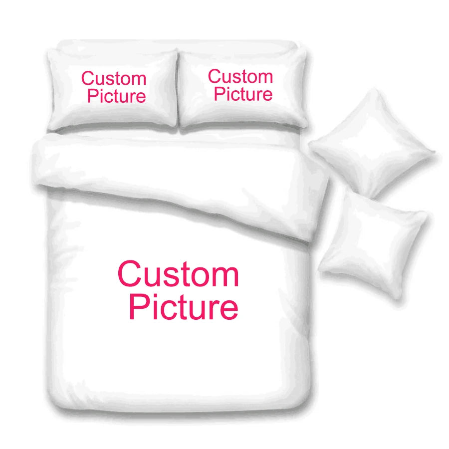 Japanese-Style Duvet Cover Set for Girl Polyester Mount Fuji Comforter Cover Cherry Blossoms Flower Ink Hand Painted Quilt Cover