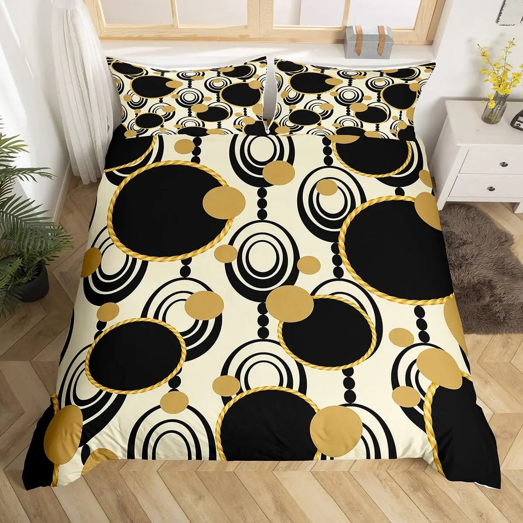 Rainbow Stripes Duvet Cover King Queen Visual Abstraction Bedding Set Optical Illusion Comforter Cover Geometric Quilt Cover
