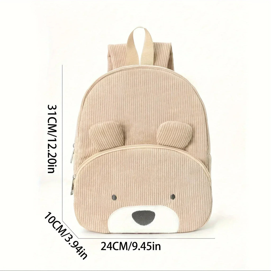 Personalized Corduroy Backpack Custom Name Embridery Kindergarten Schoolbags for Children Girls Boys Back to School
