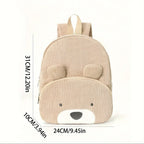 Personalized Corduroy Backpack Custom Name Embridery Kindergarten Schoolbags for Children Girls Boys Back to School