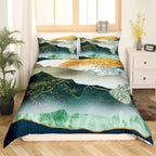 Medieval Boho Century Modern Duvet Cover Set Abstract Geometric Rainbow Sun Circles Comforter Cover Microfiber Soft Bedding Set