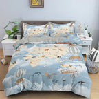 Map Pattern Bedding Set Luxury Cozy Duvet Cover Set For Bedroom Decor King Queen Full Quilt Cover Pillowcase Bedclothes 2/3Pcs