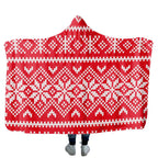 Customizable Casual Hooded Cloak, Flannel Lamb Wool, Polyester Custom-made Pictures Striped Plaid Solid Color Fonts Wholesale