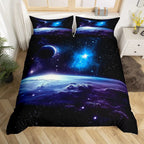 Galaxy Duvet Cover Starry Sky Bedding Set Twin Full Queen King Mysterious Outer Space Comforter Cover For Boys Girl Room Dorm