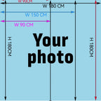 Custom Shower Curtain Bathroom Waterproof Curtains 3D Printing Customized Photo Polyester Bath Decor With Hooks for Dropshipping