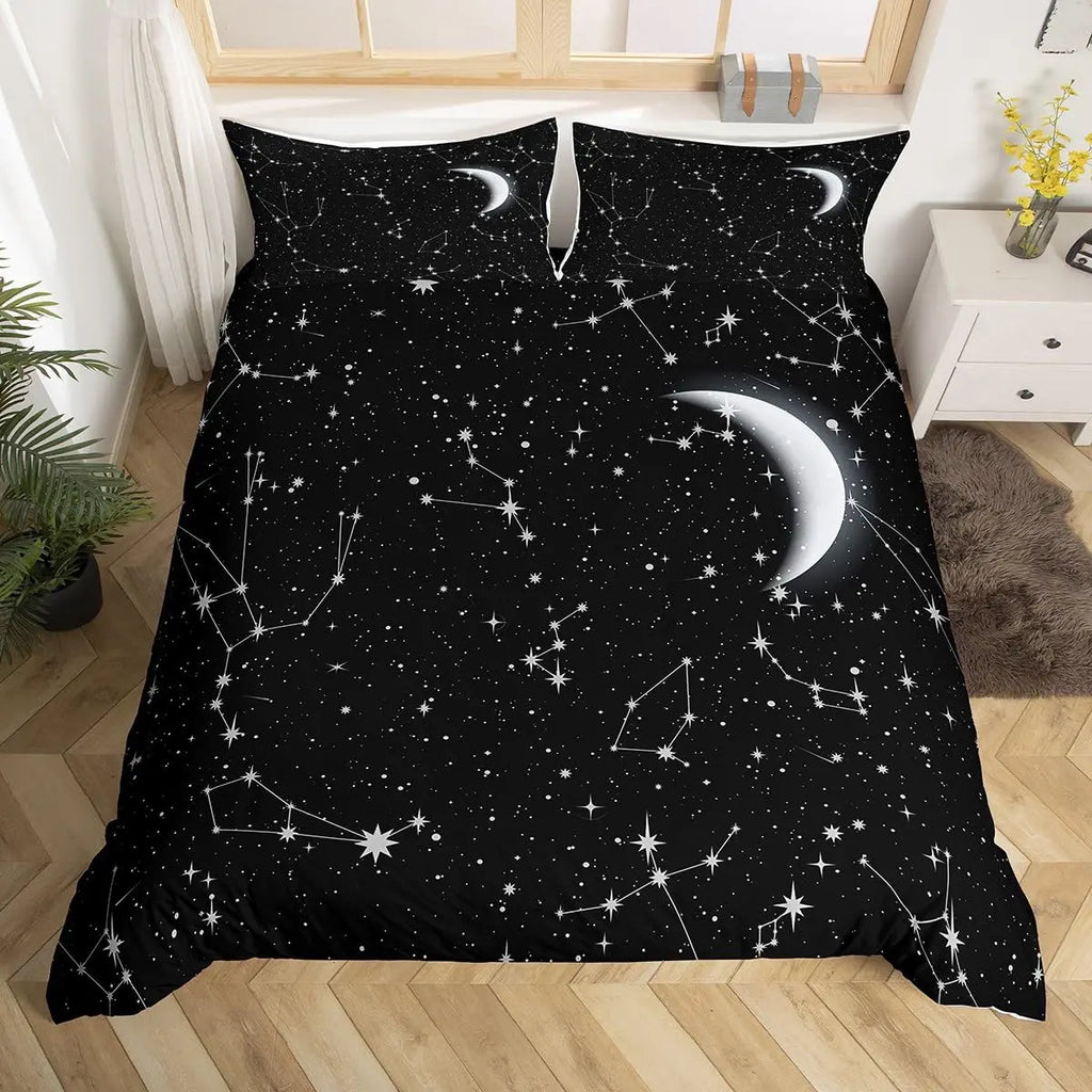Galaxy Duvet Cover Starry Sky Bedding Set Twin Full Queen King Mysterious Outer Space Comforter Cover For Boys Girl Room Dorm