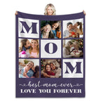 Custom Blanket With Your Own Photos Personalized Throw Blankets For Mom Mothers Day Gifts Birthday Present From Family