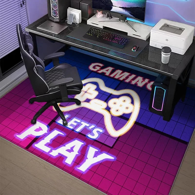 Fashion Esports Room Study Carpet Living Room Sofa Bedroom Bedside Entrance Mat Non-slip Home Decor Boy Girl Child Rug