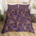 Bohemian Floral Duvet Cover Paisley Mandala Comforter Cover Microfiber Geometry Aztec Mexican Style Bedding Set Twin Queen Size